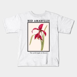 Flowers - Amaryllis Kids T-Shirt